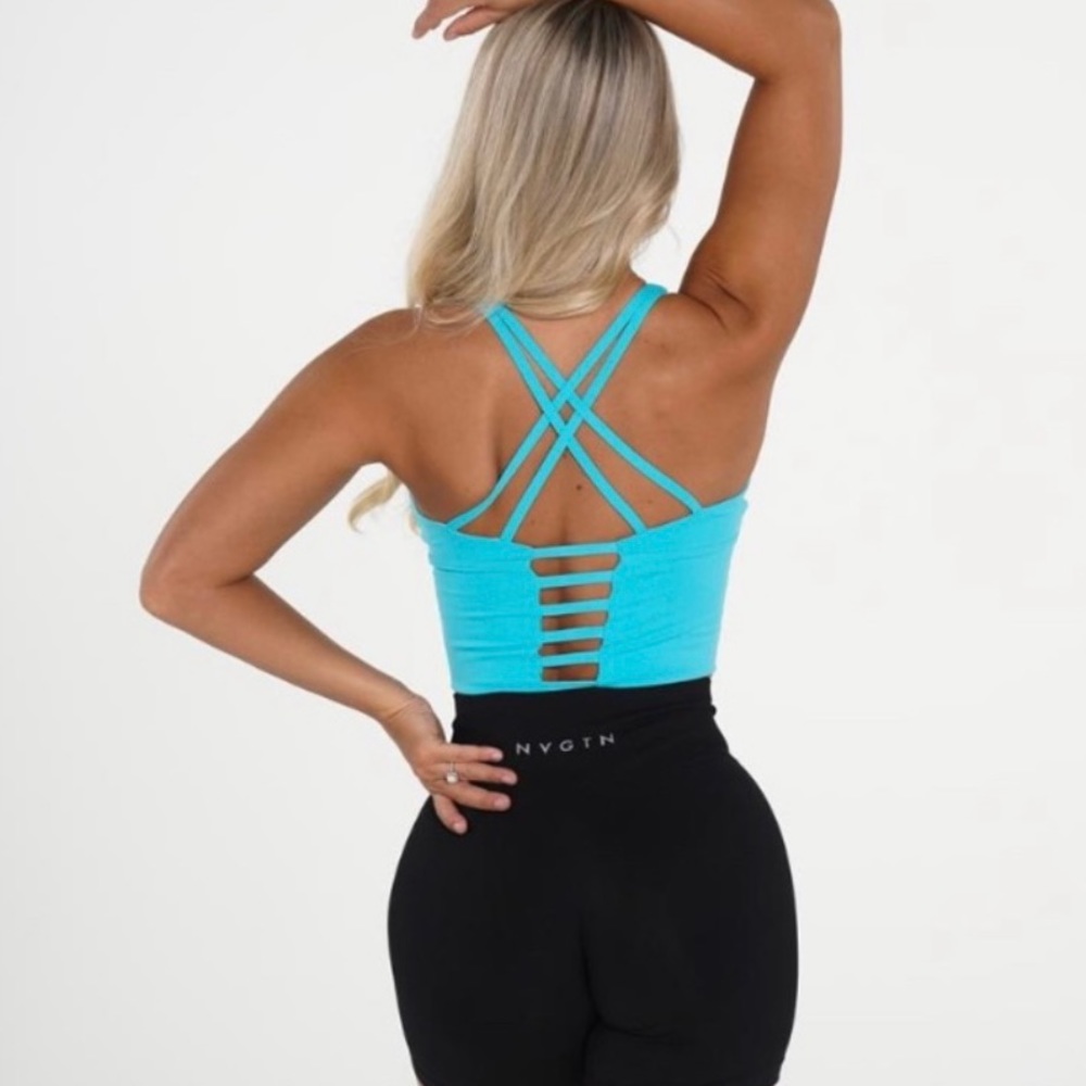 NVGTN - Ocean Blue Matrix Bra - Size M